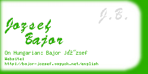 jozsef bajor business card